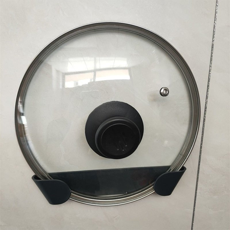 Easy-Install Space Enhancer: Wall-Mounted, No-Punch Self-Adhesive Pot Rack - Maria&#39;s Condo