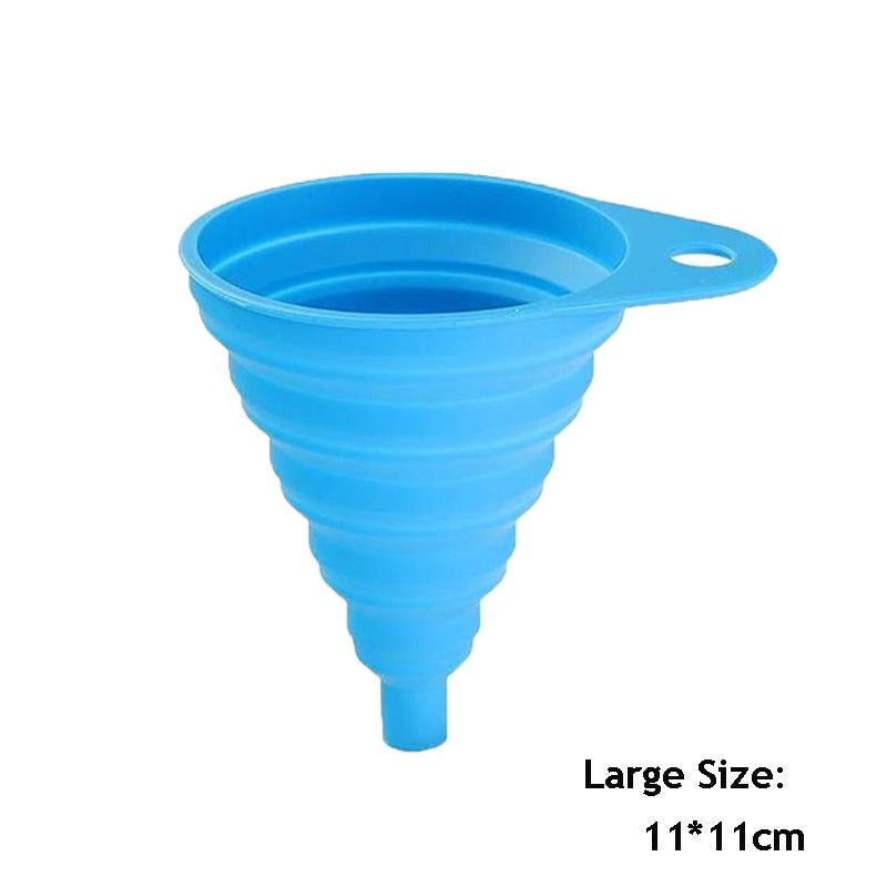 EasyPour Pro: The Collapsible Silicone Funnel for Mess-Free Kitchens - Maria&#39;s Condo